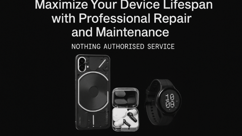 Technician performing professional device repair and maintenance to maximize lifespan